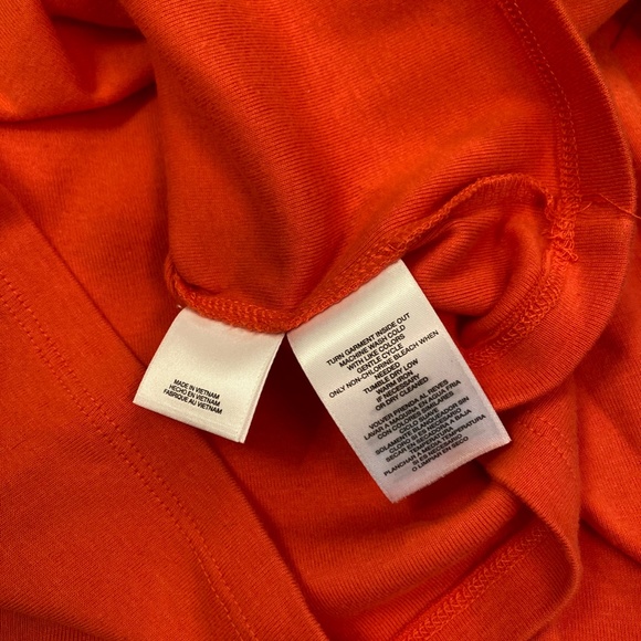 LAST CHANCE! Anne Klein Sport Orange Long Sleeve Tee - Picture 5 of 5